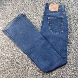 Vintage Levi's 517 Women's 25x32 USA Made Bootcut Jeans Blue Denim Classic 90s
